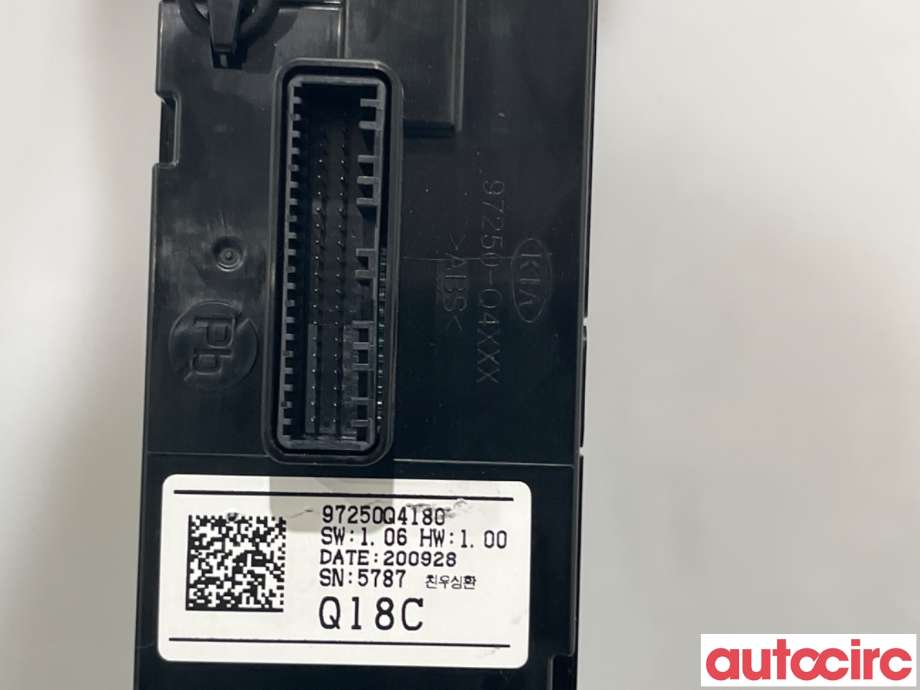 Varmeapparat betjening til Kia Niro 2016-2021  (KIA|97250Q4180CA|)