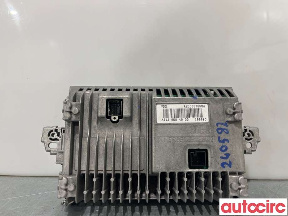 Multimedia display (MCU - Media Controller Unit) til Mercedes E-Klasse 2009-2013 (Fase 1) (W212) (W212) (MERCEDES|A2129009122|A2C53376684|A2129004900)