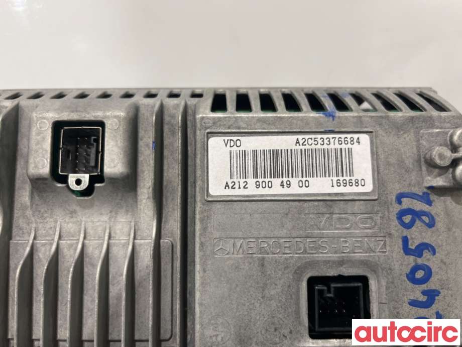 Multimedia display (MCU - Media Controller Unit) til Mercedes E-Klasse 2009-2013 (Fase 1) (W212) (W212) (MERCEDES|A2129009122|A2C53376684|A2129004900)