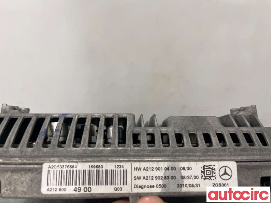 Multimedia display (MCU - Media Controller Unit) til Mercedes E-Klasse 2009-2013 (Fase 1) (W212) (W212) (MERCEDES|A2129009122|A2C53376684|A2129004900)