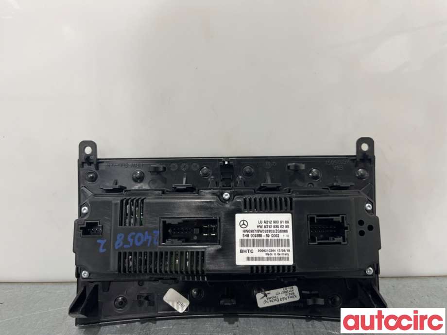 Varmeapparat betjening til Mercedes E-Klasse 2009-2013 (Fase 1) (W212) (W212) (MERCEDES|A2129008608|5HB009355-59|A2129006527)