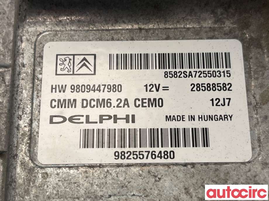 Styreenhet motor til Peugeot Expert 2016-->> (Type III)  (PEUGEOT|1677614180|28588582|9809447980)