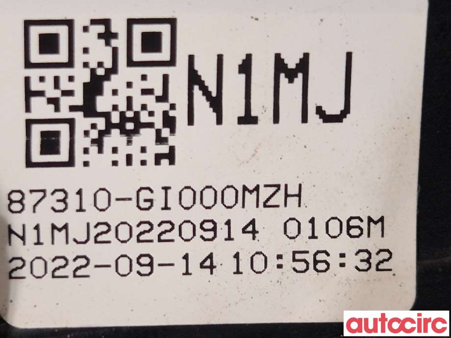 Lister til Hyundai Ioniq 5 2021-->>  (HYUNDAI|873D0GI000|N1MJ|87310-GI000MZH)