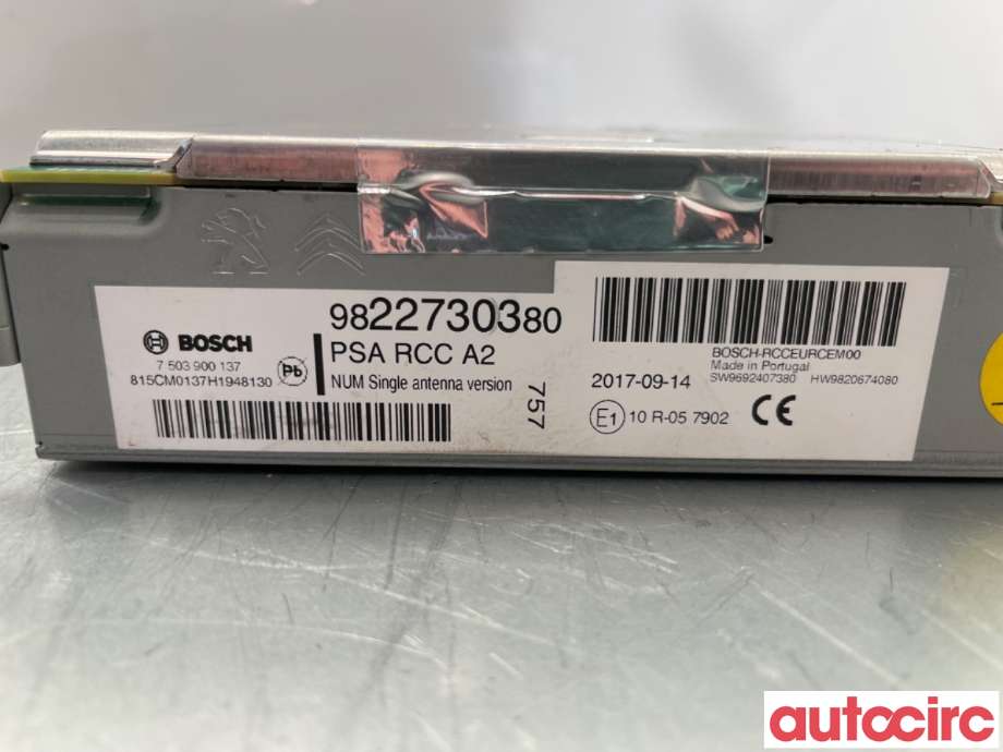 Bilstereo til Peugeot Expert 2016-->> (Type III)  (PEUGEOT|1623807480|7503900137|9822730380)