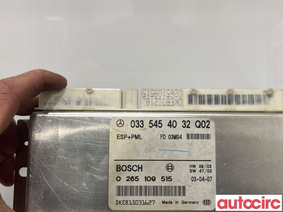 Styreenhet ABS til Mercedes E-Klasse 2002-2006 (Fase 1) (W211) (W211) (MERCEDES|A0335454032|0265109515|0335454032)