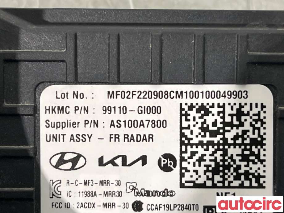 Sensor radar til Hyundai Ioniq 5 2021-->>  (HYUNDAI|99110GI000||99110-GI000)