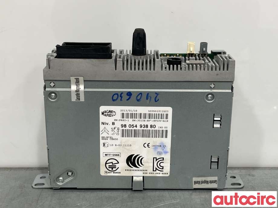 Bilstereo til Peugeot 208 2012-2019 (Type I) (PEUGEOT|1616371680||9805493880)