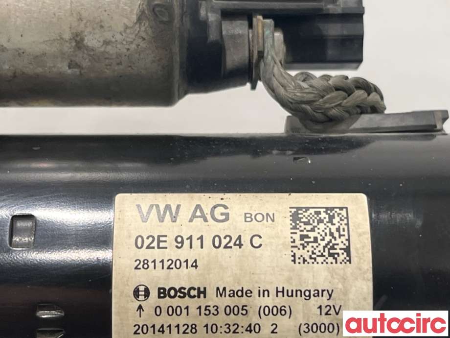 Starter diesel til VW Tiguan 2011-2016 (Type I, Fase 2)  (VOLKSWAGEN|02E911024CX|0001153005|02E911024C)