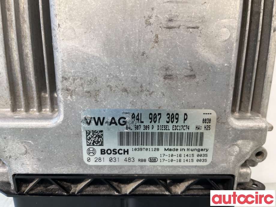 Styreenhet motor til VW Tiguan 2016-2020 (Type II, Fase 1)  (VOLKSWAGEN|04L906026HT||04L907309P)