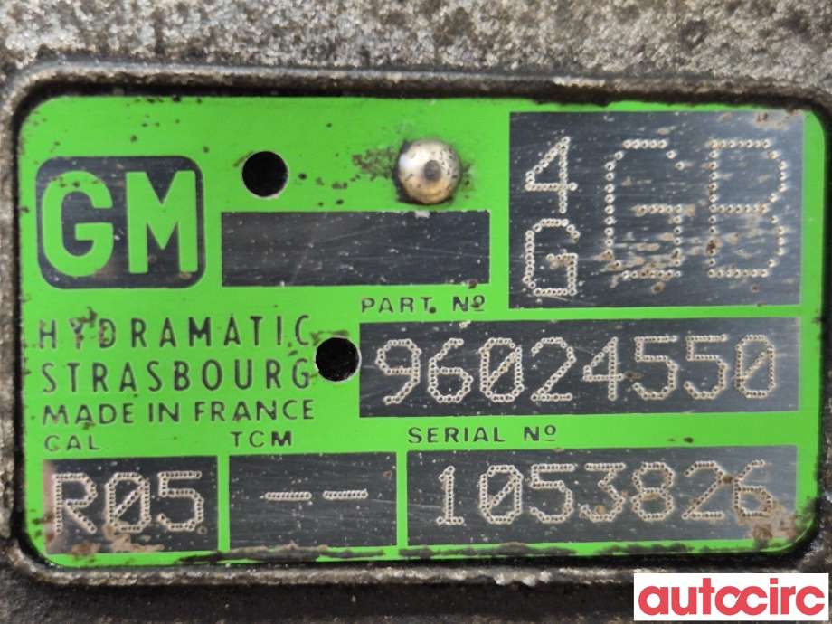 Girkasse automat til Cadillac CTS 2003-2009  (CADILLAC|96042487|4GBG|960240550)