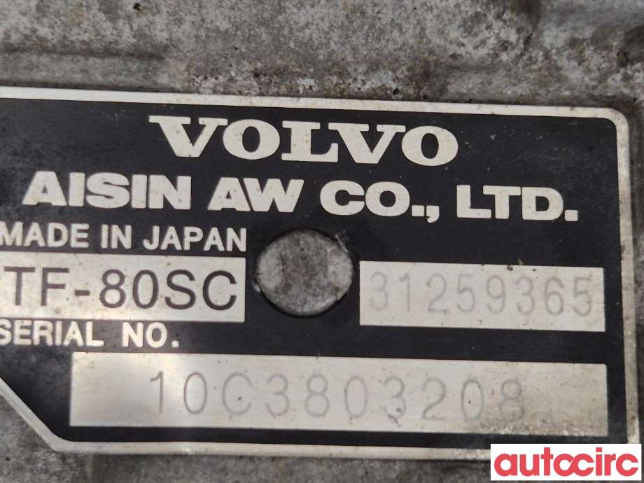 Girkasse automat til Volvo XC70 2008-2013 (Type II, Fase 1)  (VOLVO|36050884|TF-80SC|31259365)