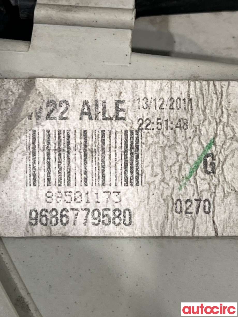 Baklykt venstre til Peugeot 508 2011-2014 (Type I, Fase 1)  (PEUGEOT|6350LY|9686779580|)