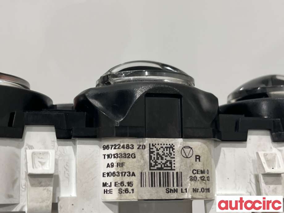 Varmeapparat betjening til Peugeot 2008 2013-2019 (Type I)  (PEUGEOT|9672248380||96722483ZD)