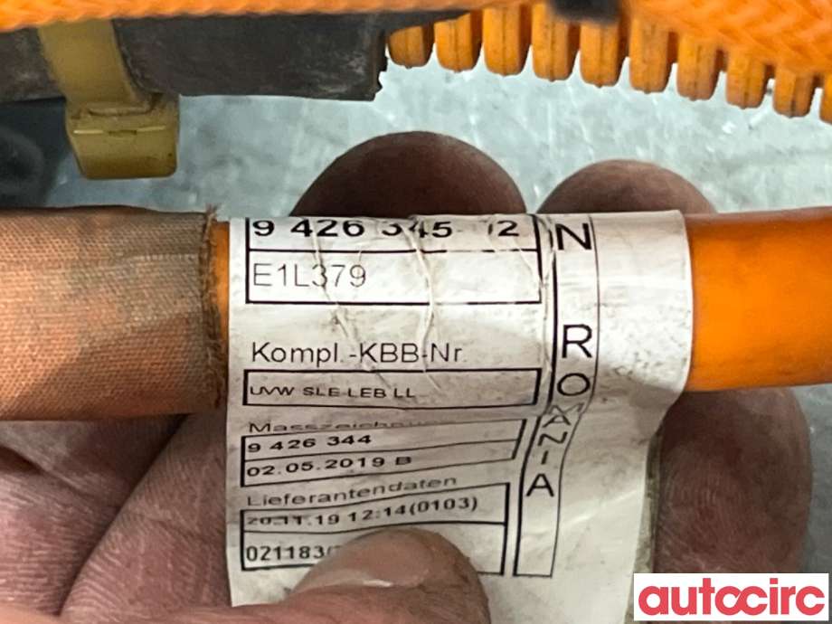 Kabel høy volt (HV) hybrid til BMW 5-Serie 2017-->> (G30/G31) (G30/G31) (BMW|61129426345||9426345)