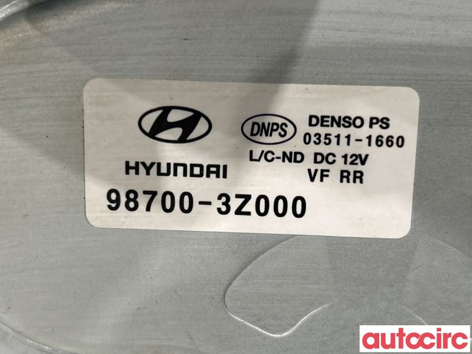 Viskermotor bakrute til Hyundai i40 2012-2017  (HYUNDAI|987003Z000|03511-1660|98700-3Z000)