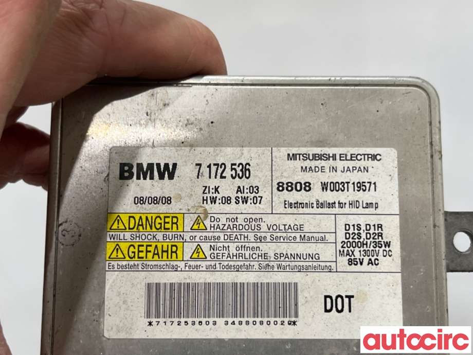 Styreenhet xenon/ballast til BMW 3-Serie 2005-2011 (E90/E91/E92/E93) (E90/E91/E92/E93) (BMW|63117318327|W003T19571|7172536)