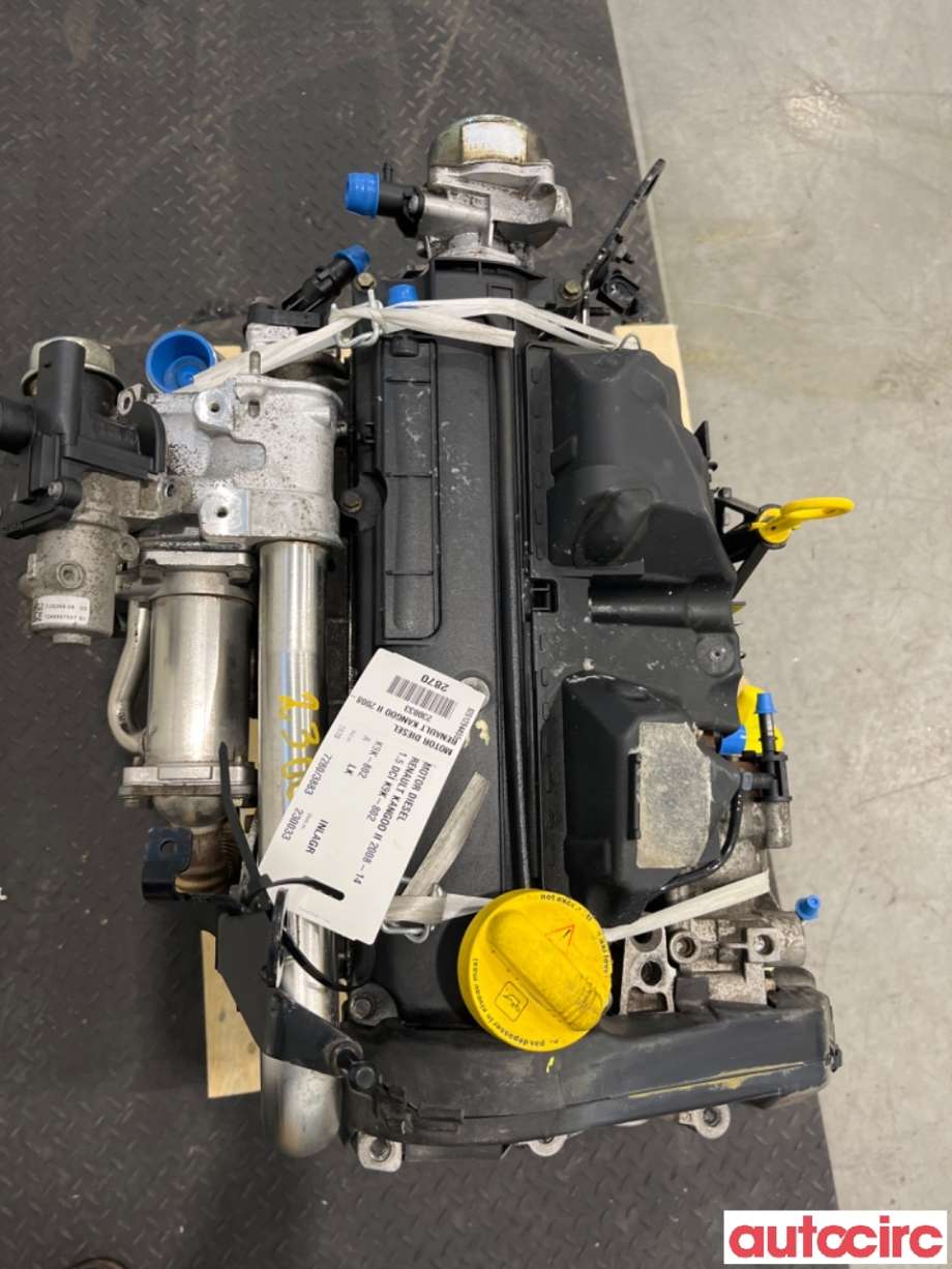 Motor diesel til Renault Kangoo 2008-2021 (Type II)  (RENAULT|8201294455|K9K-802|7701478426)