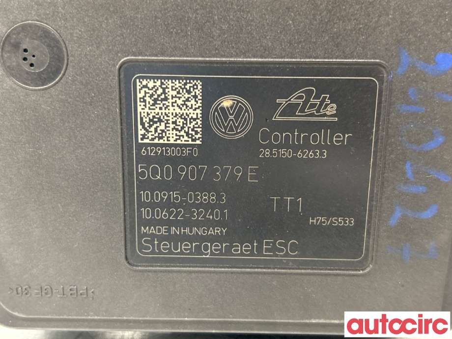 ABS sentral til VW Golf VII 2012-2017 (Fase 1)  (VOLKSWAGEN|5Q0614517P|100915-03883|3Q0614517D)