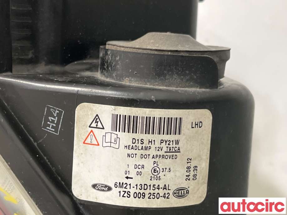 Frontlykt høyre xenon til Ford S-Max 2010-2015 (Type I, Fase 2)  (FORD|1801373|1ZS009250-42|6M21-13D154-AL)