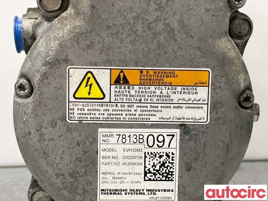 Aircondition kompressor til Mitsubishi Outlander 2015-->> (Type III, Fase 2)  (MITSUBISHI|7813B174|AKJ200A304|7813B097)