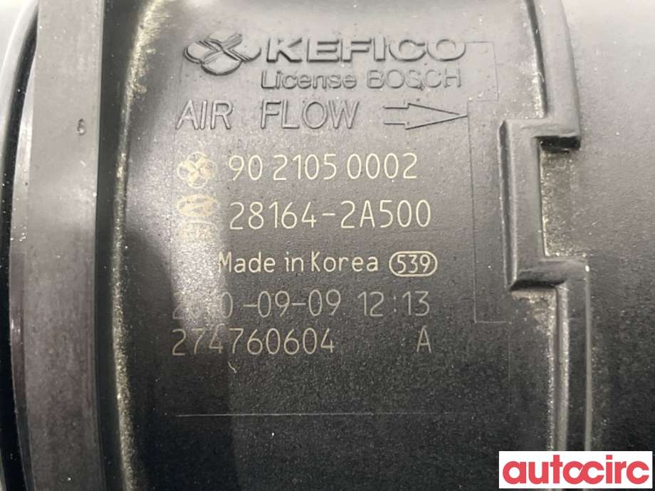 Luftmengde/luftmassemåler til Kia Sportage 2010-2016 (Type III)  (KIA|281642A500|9021050002|28164-2A500)