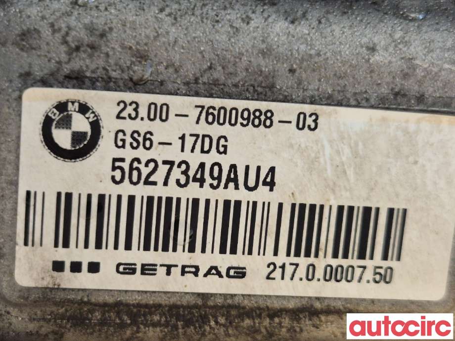 Girkasse manuell 6-trinn til BMW 3-Serie 2012-2018 (F30/F31/F34) (F30/F31/F34) (BMW|23008610983||GS6-17G)