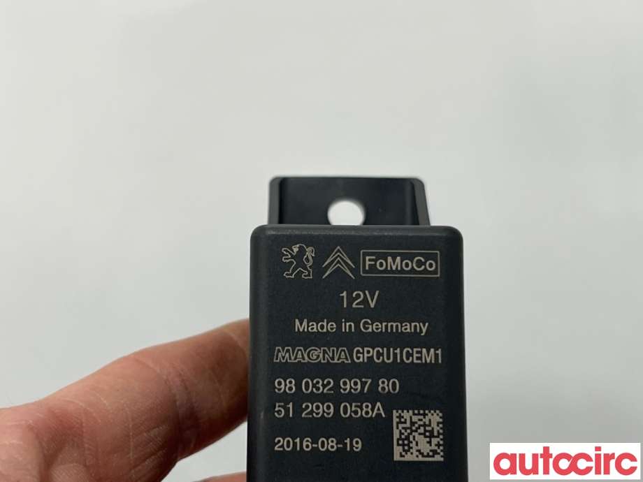 Rele gløde til Citroën Berlingo 2015-2019 (Type II, Fase 2)  (CITROEN|9803299780|51299058A)