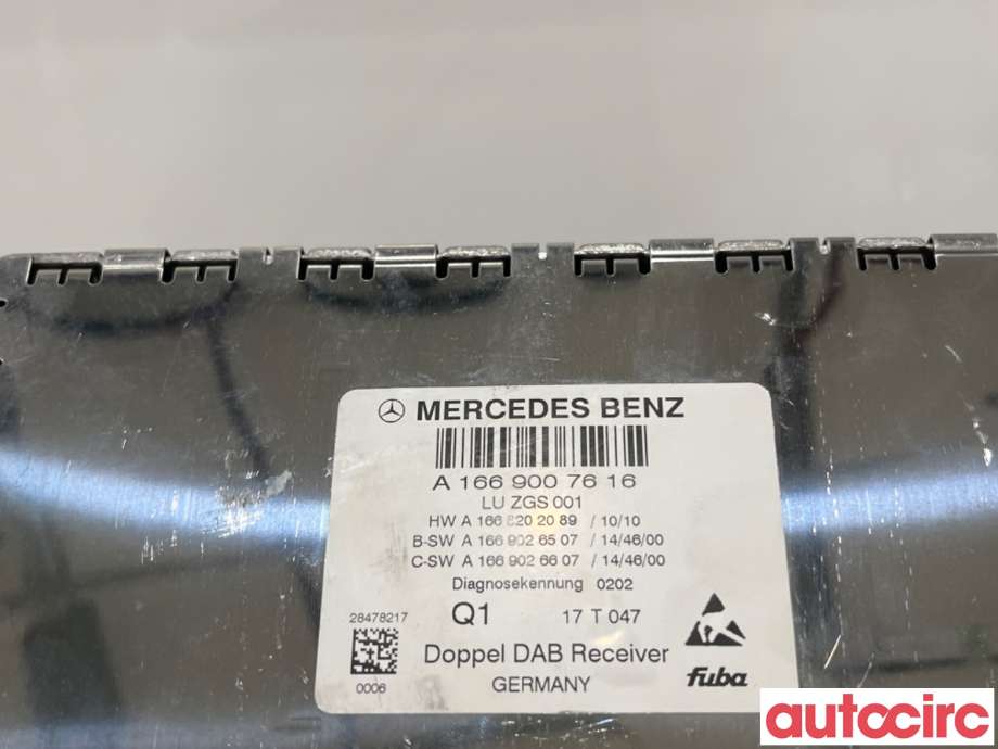 Antenne forsterker til Mercedes E-Klasse 2009-2013 (Fase 1) (W212) (W212) (MERCEDES|A1669007616|)