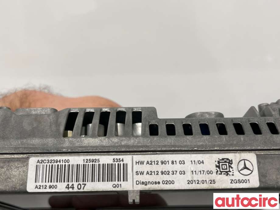 Instrument kjørecomputer til Mercedes E-Klasse 2009-2013 (Fase 1) (W212) (W212) (MERCEDES|A2129002213|A2C32394100|A2129018103)