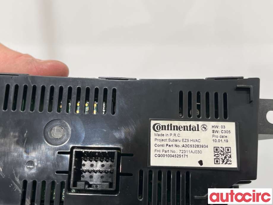 Varmeapparat betjening til Subaru Legacy 2009-2015  (SUBARU|72311AJ030|A2C53283934)