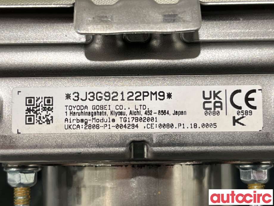 Airbag passasjer til Toyota Corolla 2019-->>  (TOYOTA|7396002380|TG17B02001|)