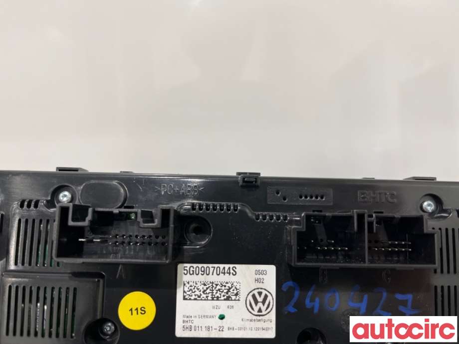 Varmeapparat betjening til VW Golf VII 2012-2017 (Fase 1) (VOLKSWAGEN|5G0907044BE|5HB011181-22|5G0907044EC)
