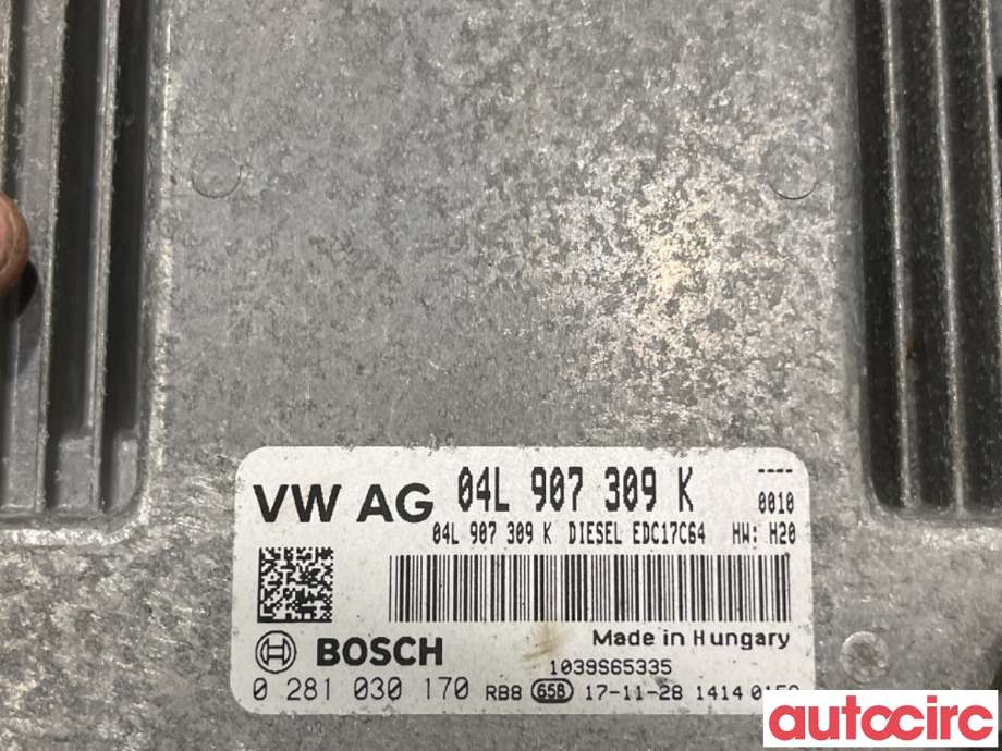 Styreenhet motor til VW Caddy 2015-2020 (Type III, Fase 3)  (VOLKSWAGEN|04L906016MQ|0281030170|04L907309K)