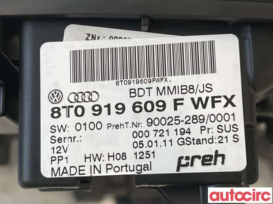 Bryter diverse til Audi A5 2007-2016 (Type I)  (AUDI|8T0919609F|90025-289|8TO919609F)