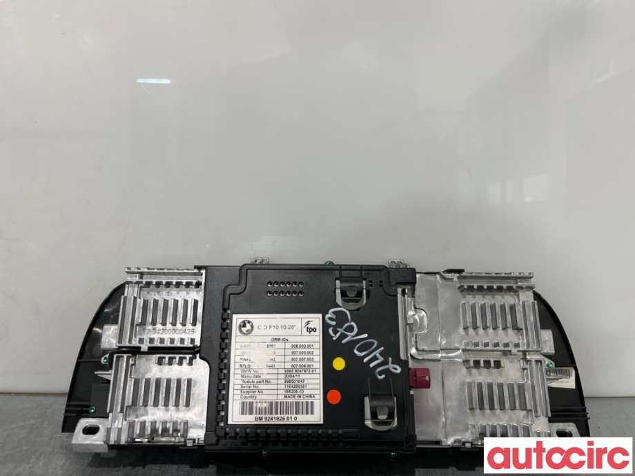 Instrument kjørecomputer til BMW 5-Serie 2010-2017 (F10/F11) (F10/F11) (BMW|65509266385|990001047|9241826)