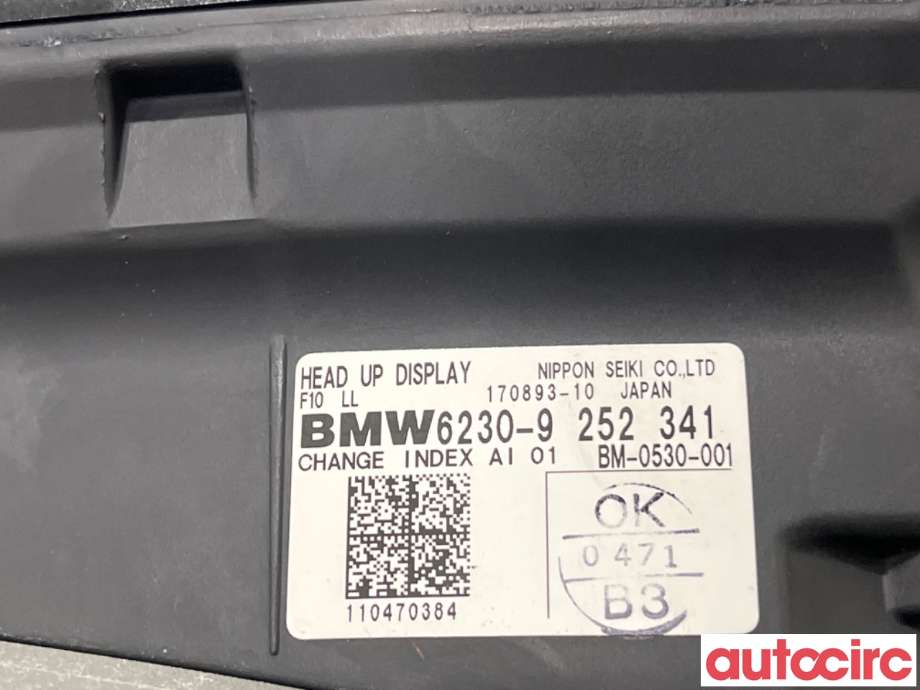 Instrumentpanel til BMW 5-Serie 2010-2017 (F10/F11) (F10/F11) (BMW|62306815499|170893-10|6230-9252341)