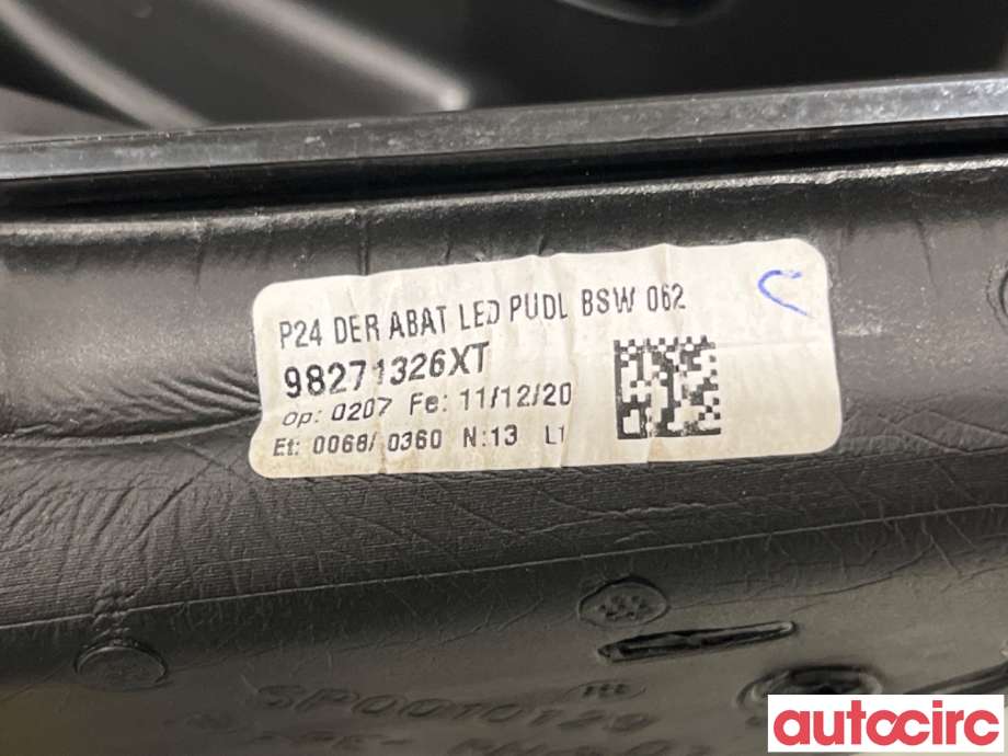 Speil høyre til Peugeot 2008 2019-->> (Type II)  (PEUGEOT|98271326XT|)