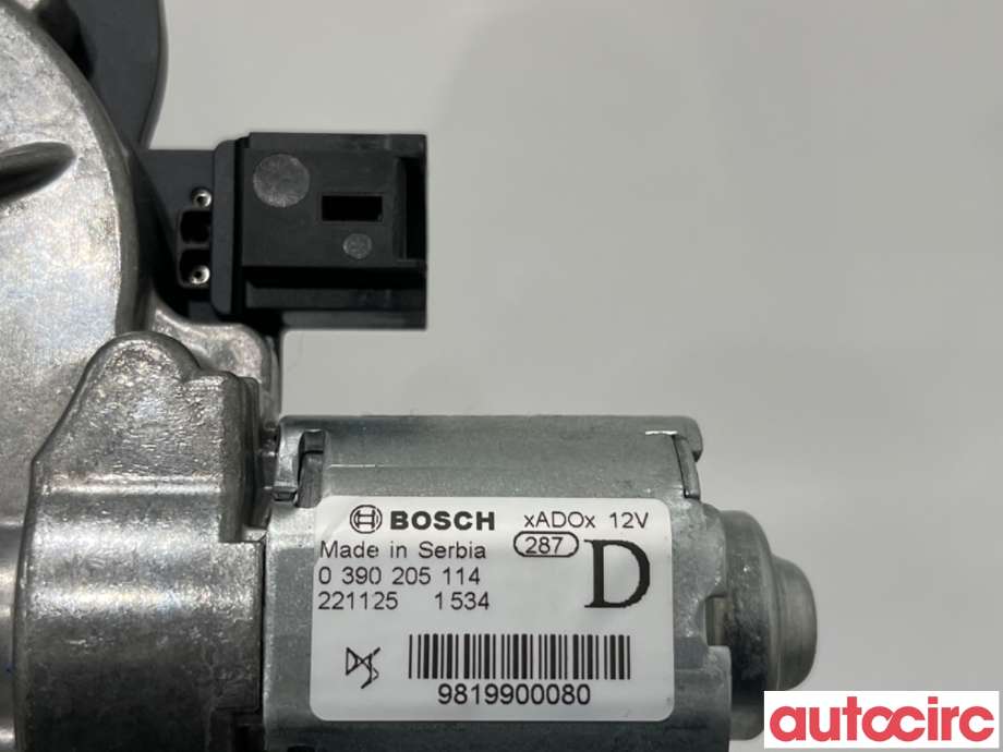 Viskermotor bakrute til Peugeot 2008 2019-->> (Type II)  (PEUGEOT|9819900080|0390205114)