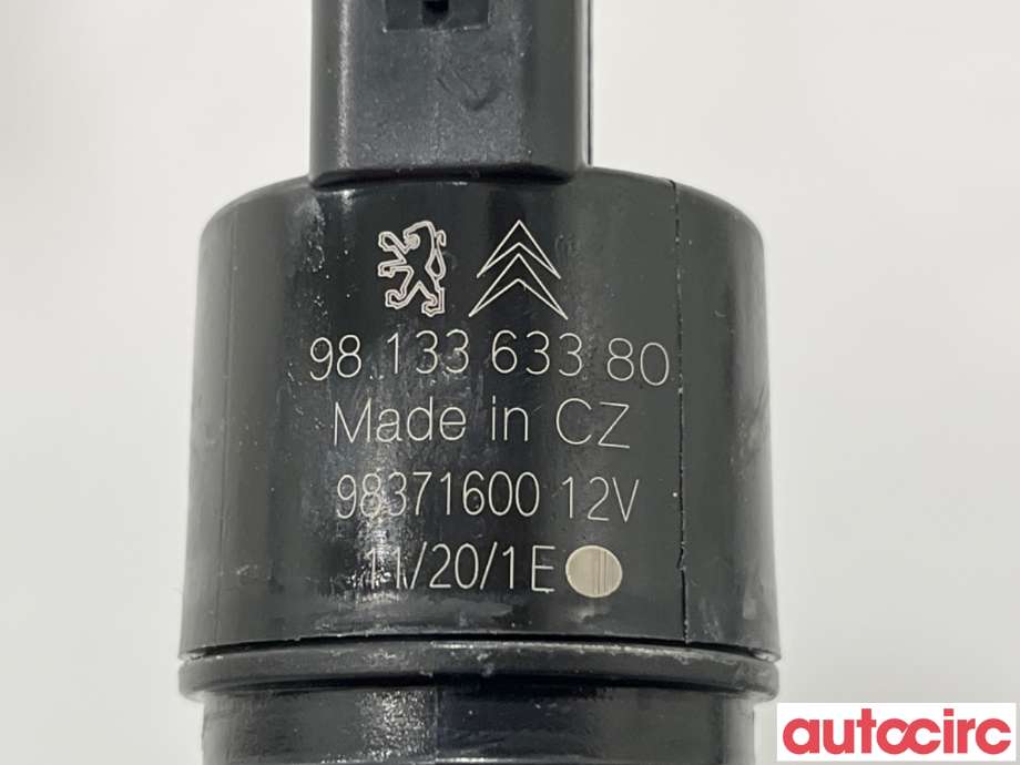 Spylerpumpe foran til Peugeot 5008 2017-->> (Type II)  (PEUGEOT|9813363380|98371600)