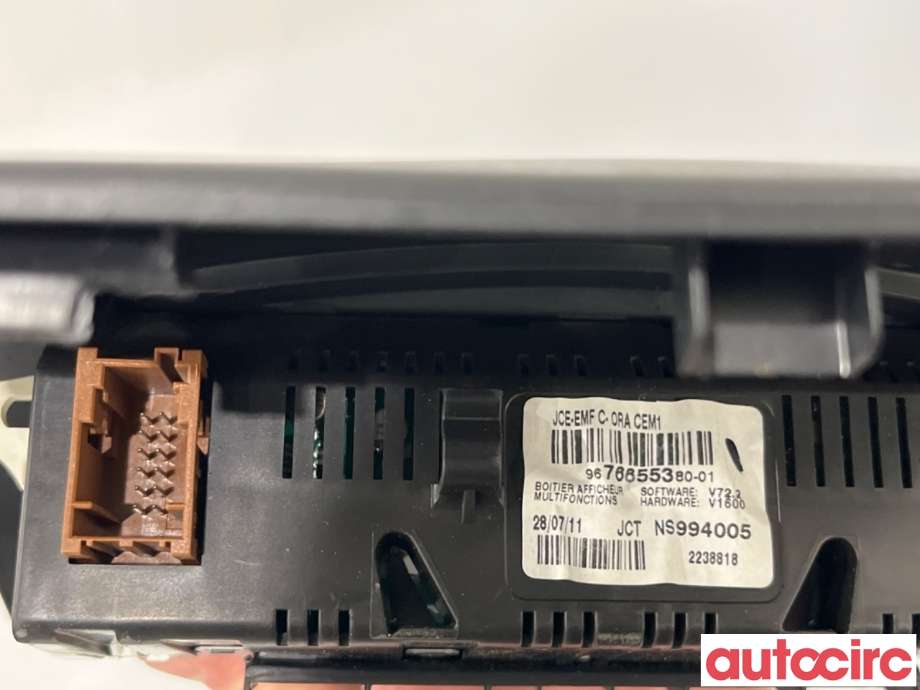 Instrument diverse til Citroën Berlingo 2008-2015 (Type II, Fase 1)  (CITROEN|1607240280|NS994005|9821851780)