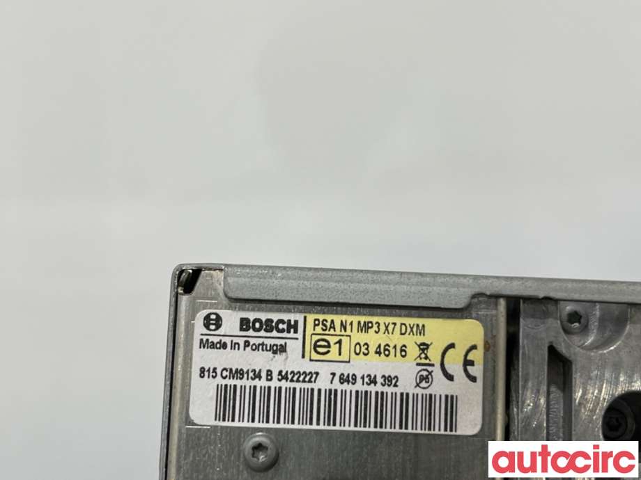 Bilstereo til Citroën Berlingo 2008-2015 (Type II, Fase 1)  (CITROEN|6574PP|7649134392|1614201480)
