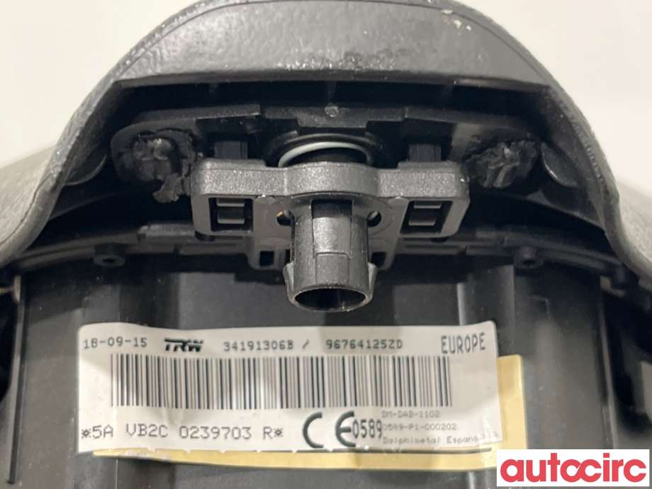 Airbag rattpute til Peugeot 5008 2010-2017 (Type I)  (PEUGEOT|96764125ZD|34191306B)