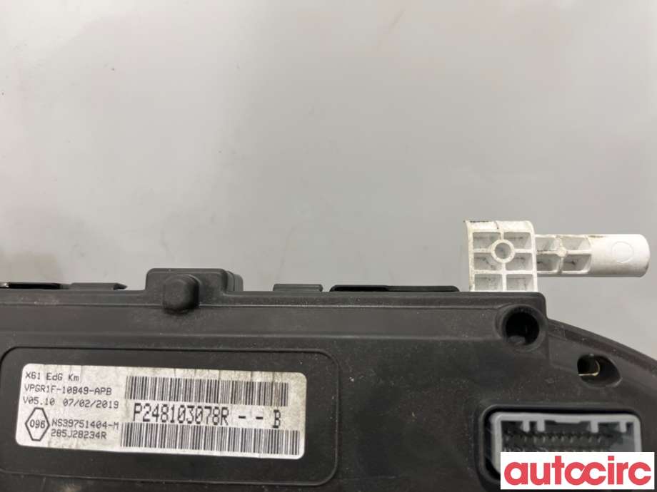 Instrumentpanel til Renault Kangoo 2008-2021 (Type II)  (RENAULT|248106554R|NS39751404-M|248103078R)