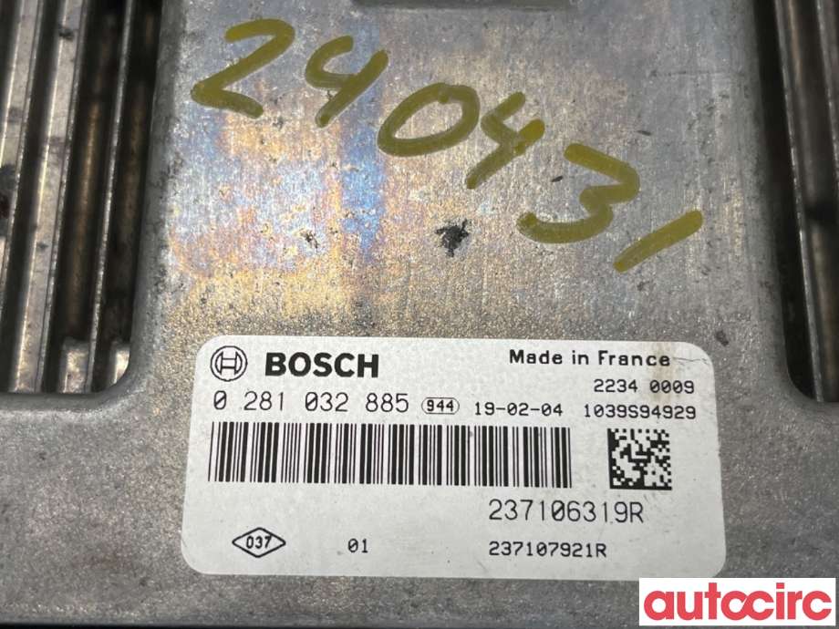 Styreenhet motor til Renault Kangoo 2008-2021 (Type II)  (RENAULT|237107921R|0281032885|237106319R)