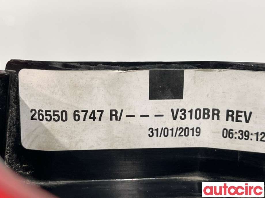 Baklykt høyre til Renault Kangoo 2008-2021 (Type II)  (RENAULT|265506747R|)