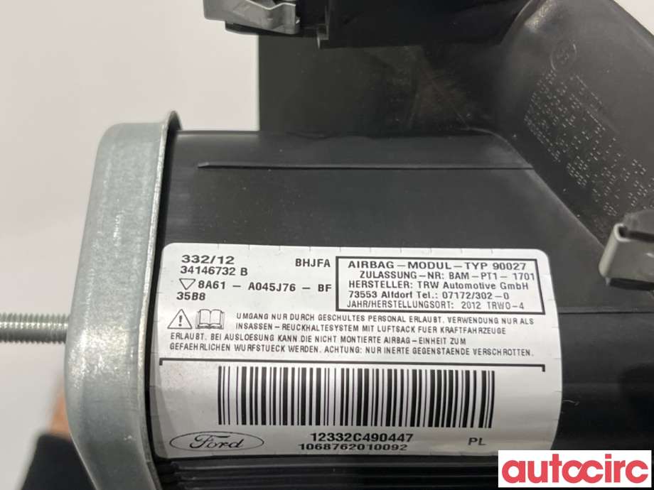 Airbag kne til Ford Fiesta 2013-2017 (Type VI, Fase 2)  (FORD|2006965||8A61-A045J76-BF)