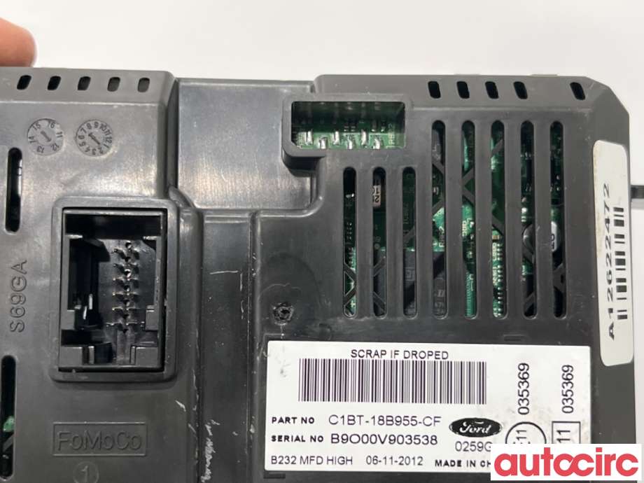 Multimedia display (MCU - Media Controller Unit) til Ford Fiesta 2013-2017 (Type VI, Fase 2) (FORD|1847935||C1BT-18B955-CF)