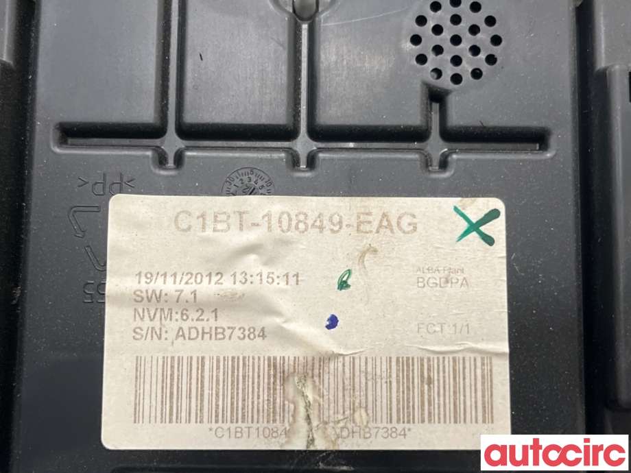 Instrumentpanel til Ford Fiesta 2013-2017 (Type VI, Fase 2)  (FORD|2086524||C1BT-10849-EAG)