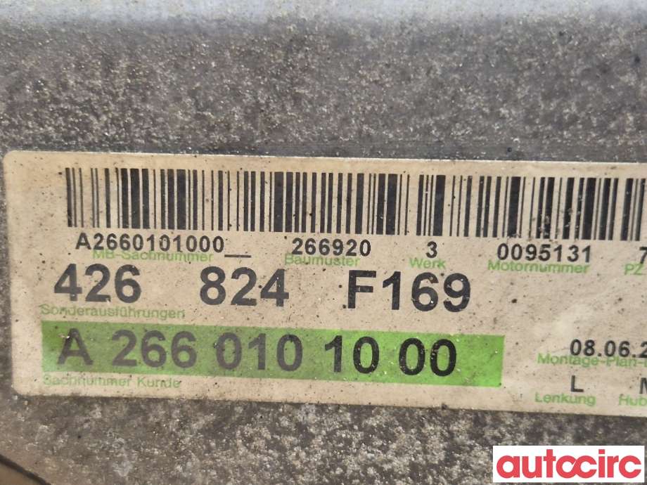 Motor bensin til Mercedes A-Klasse 2005-2012 (W169) (W169) (MERCEDES|A2660101000|OM266920)