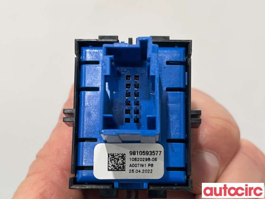 Bryter elektrisk håndbrekk/parkbrems til Peugeot 208 2019-->> (Type II)  (PEUGEOT|98105935VV|10520298-05|9810593577)